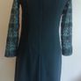 OLIMARA Ladies Dress Green Long Sleeves Lined Size UK 8-10 Image 7