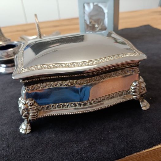 set of old silver-plated items