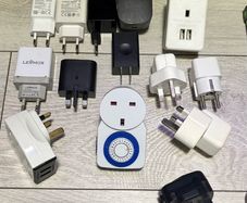 cables + power banks + ear phones + adapters