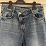 Zara cross over waistband jeans Image 3