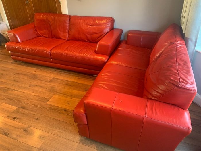 Leather Sofa x2