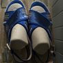 Espadrille sandals Geox blue suede sequin boho style new size 6 Image 2