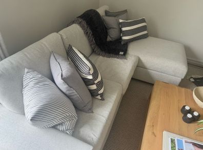 IKEA Vimle Sofa with Chaise Lounge & Storage Ottoman