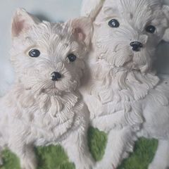 Decorative 3D dog wall plate