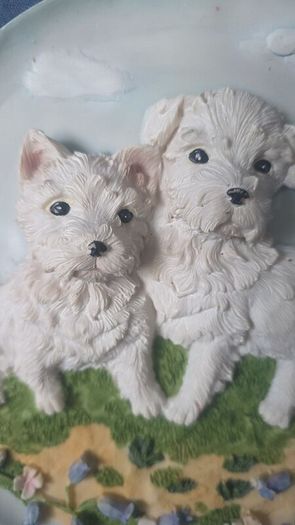 Decorative 3D dog wall plate