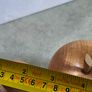 Set of 2 Large  Hand Carved Solid Wood Apple Vintage Wooden Sculpture Image 2
