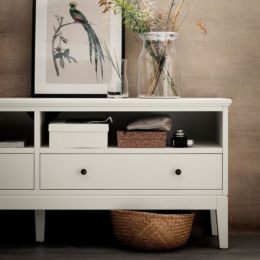 TV Bench Stand Storage Combination