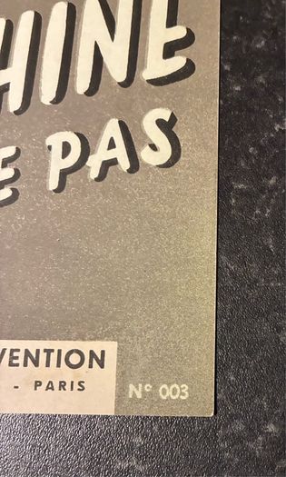 Original 1949 French Industrial Safety Poster