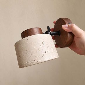 Wall Light - Natural Stone Wall Light - Rotatable Bedside Reading Lamp / NEW