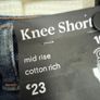 New Denim Knee Shorts Image 3
