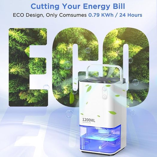 NEW SALE | Dehumidifiers for Home Damp, Heelay 1200ml Electric Dehumidifier
