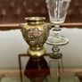 An Antique Japanese Meiji Period Brass And Copper Miniature Vase Image 7
