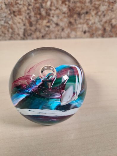 Caithness Glass Paperweight watercolour