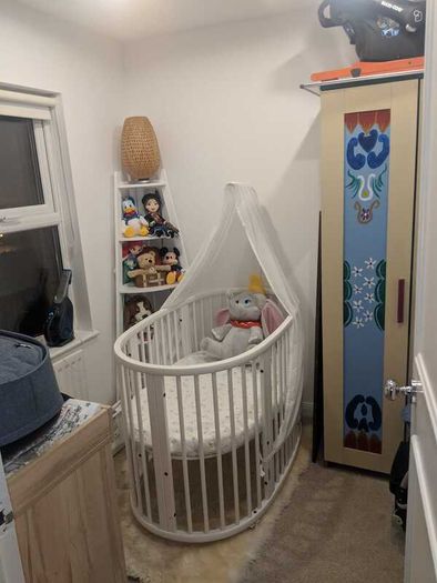 Stokke Sleepi Cot White Canopy Very Good Condition
