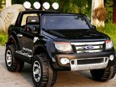 KIDS RIDE ON Licensed Ford Ranger Premium Upgraded 12v Kids Electric Jeep - Special Black