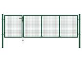 Garden Gate Steel 350x100 cm Green
