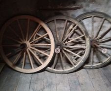 Vintage Horse Drawn Cart Wheels