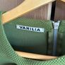 Vanilia long sleeve green top, waffle fabric, size 10 Image 2