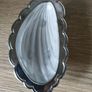 Vintage Shell Shape Metal/Glass Dish Image 2