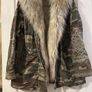 Camouflage print Jacket with fur BNWT Image 3