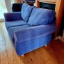 2 Seater sofa blue Image 2