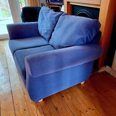 2 Seater sofa blue