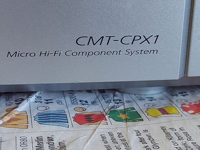 Sony Micro Hi-Fi Component System, Model CMT-CPX1, Radio, CD, Tape and Mini Disc, everything working fine except for the Tape Deck