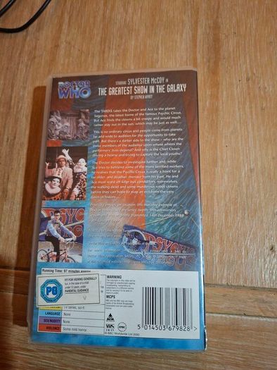 Doctor Who VHS Greatest Show in the Galaxy in very good condition
