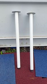 Ikea metal table legs   white