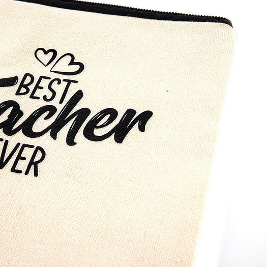 Best Teacher Ever Makeup Bag Pencil Pouch