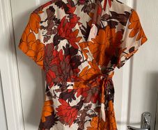 Monsoon ladies silk wrap blouse
