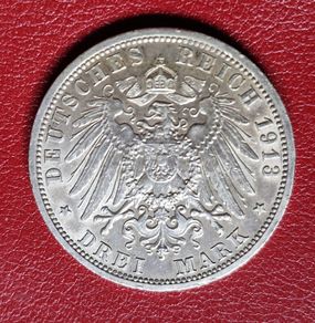 Germany Prussia 3 Mark - William II Reign Silver coin