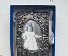 Vintage Silver Scenes Mini Silver Frame with lovely saying