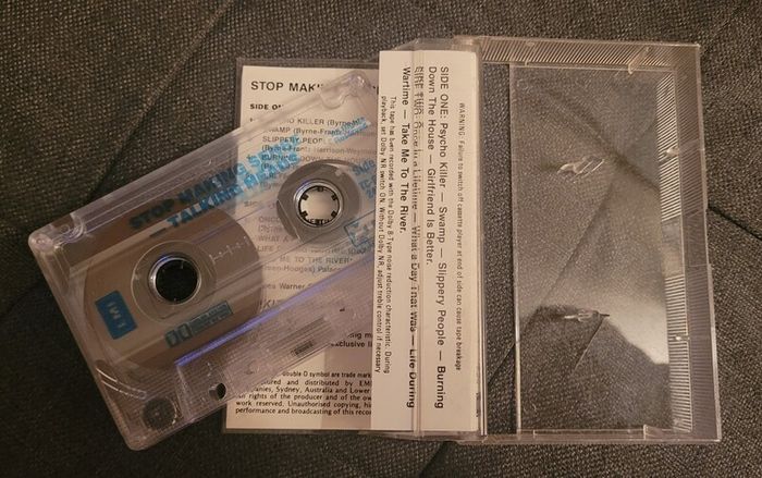 Talking Heads - Stop Making Sense cassette tape