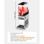 Frozen Drink Maker, 15L Single Tank Slushy Machine, 60 Cups Stainless Steel Margarita Smoothie Frozen Drink Machine Image 2
