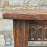 Early 20th Century Jacobean Revival Solid Oak Console Table. Image 2