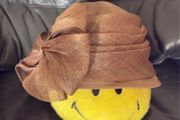 Bronze/brown straw Wedding Hat Mother Of The Bride