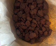Red Lava Rocks for Fire Pits