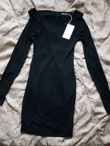 Black new fitted dress uk8 new