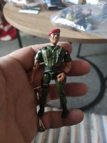 1986 Lanard The Corps! HAMMER Airborne Snipper v6 3.75" Action Figure RED Beret