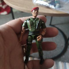 1986 Lanard The Corps! HAMMER Airborne Snipper v6 3.75" Action Figure RED Beret