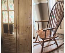 Wardrobe and Rocking chair