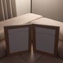 Set of 2 Minimalist Framed Prints - Dark Grey Frames (43 x 33 cm) Image 3
