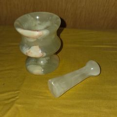 Marble Mortar and Pestle