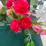 Three Sets of Artificial Flowers in clear vases (New) Image 4