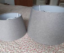Grey lamp shades