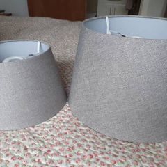 Grey lamp shades
