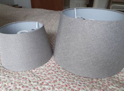 Grey lamp shades