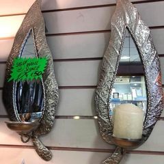 New Leaf Wall Sconce With Mirrors 60cm/22cm