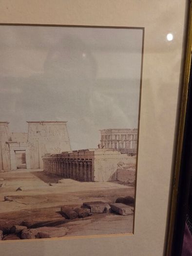 "Grand Approach to the Temple of Philae" framed print